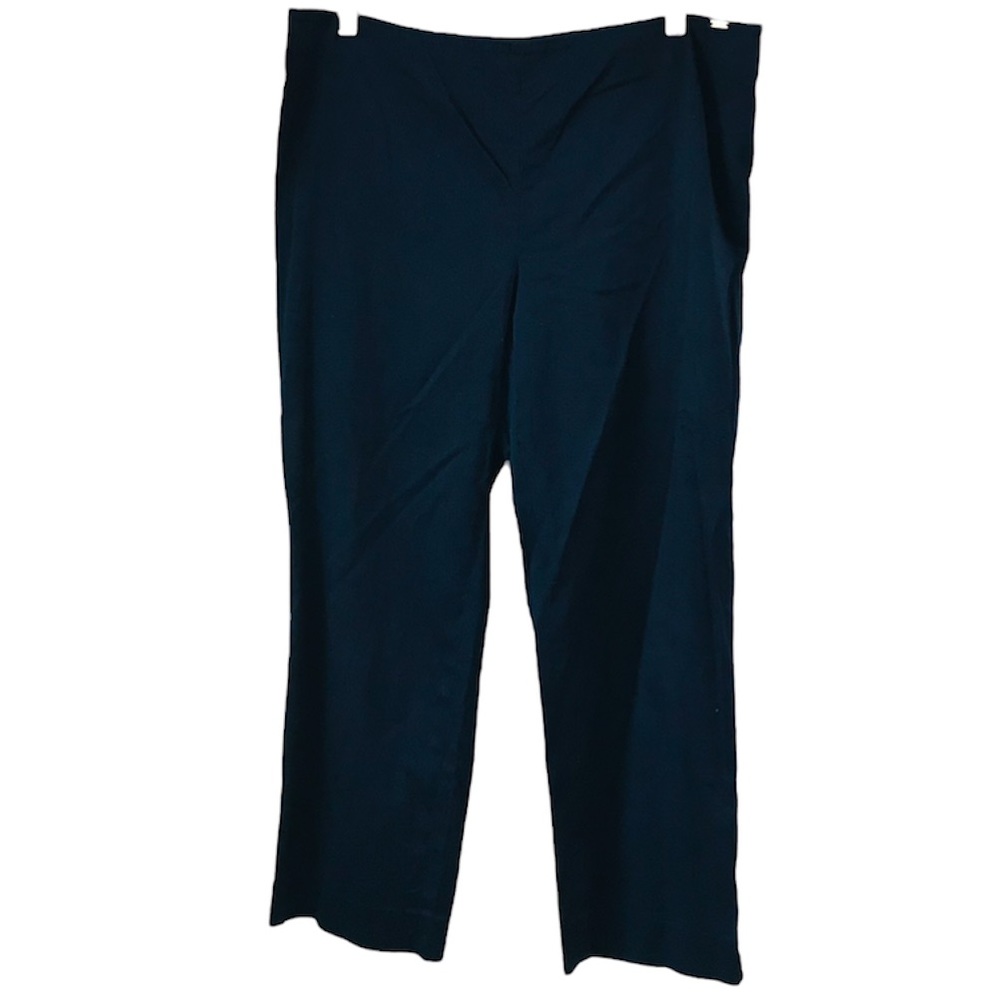 St John Sport Woman’s Navy Blue Pants Cropped Straight Leg Sz 14